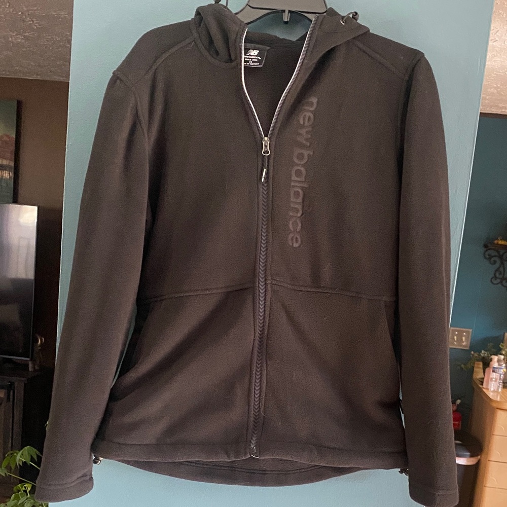 New Balance Black fleece Hoodie jacket